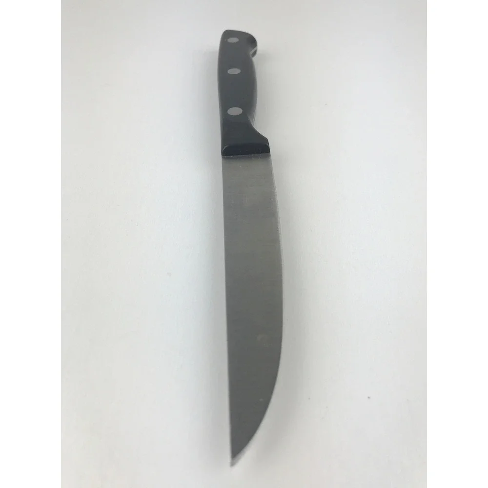 Sabatier Utility Knife Black Handle Stainless Steel Straight Edge Blade 4.5 Inch